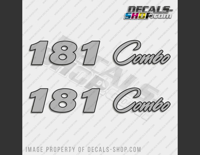 ProCraft 181 Combo New Style Boat Silver Decal Set of 2 x 10.5"
